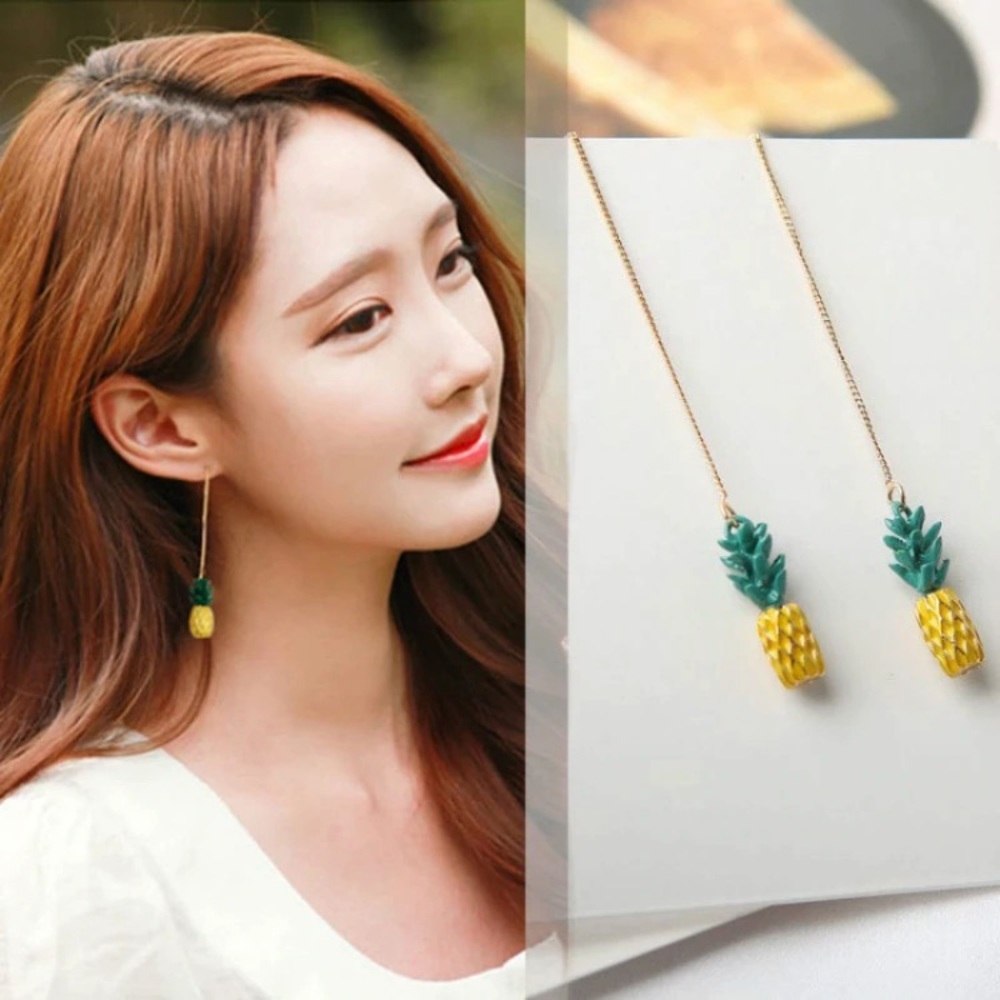 Pineapple 🍍 Threader Earrings